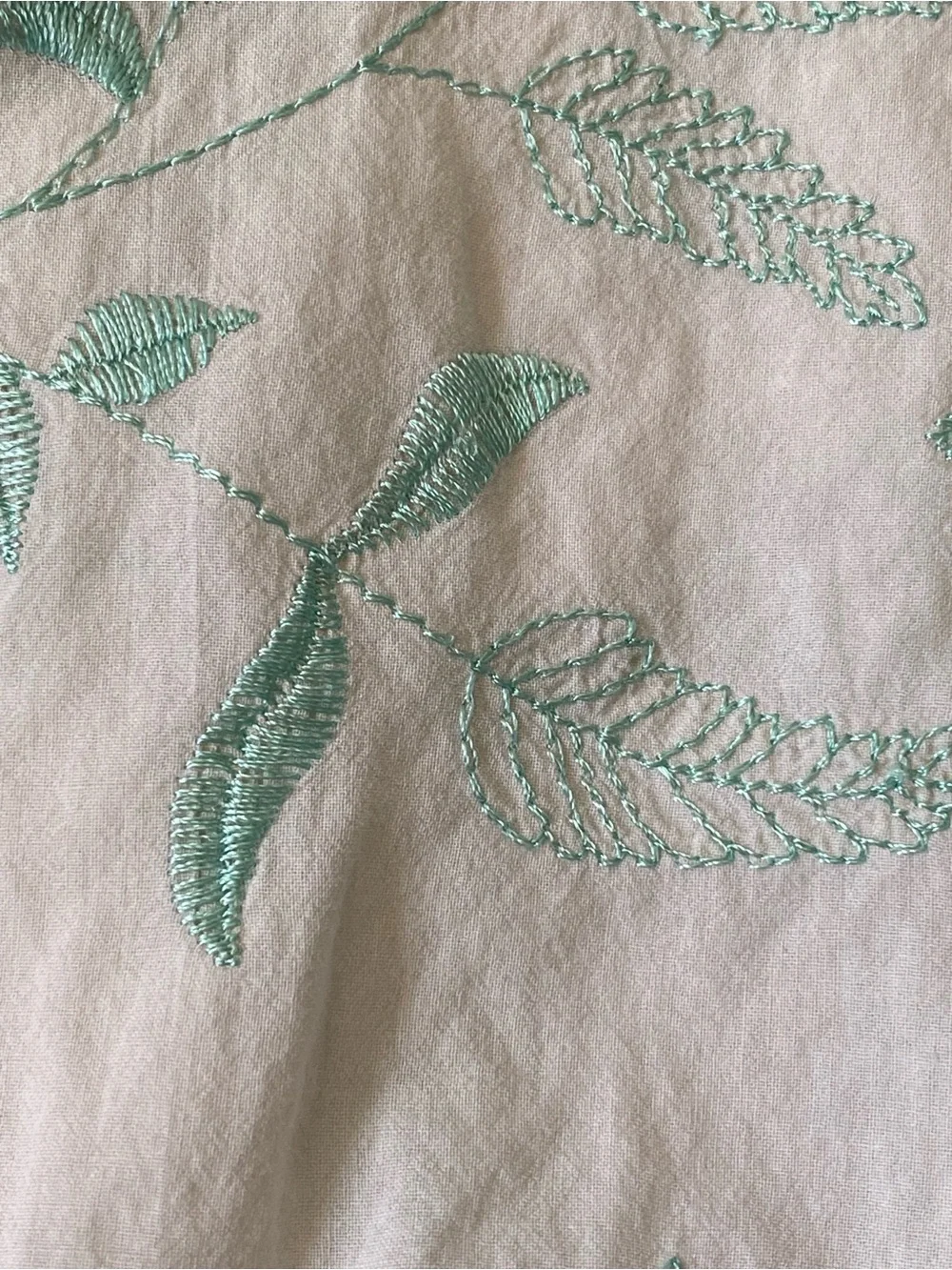 Eileen West Blue Floral Embroidered Maxi Nightgown - Button Front - Size S - Picture 11 of 14